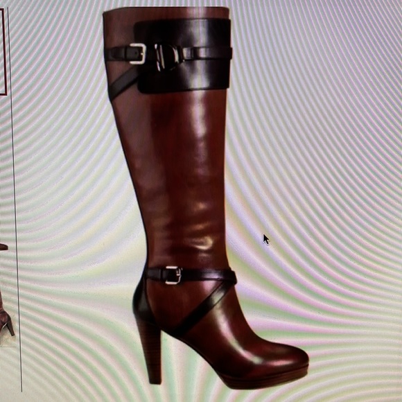 Cole Han x Nike Air Poppy Bit Tall Leather Boot. Size 5.5B - Picture 12 of 12